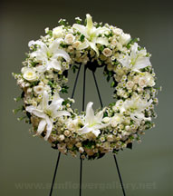 white-funeral-wreath